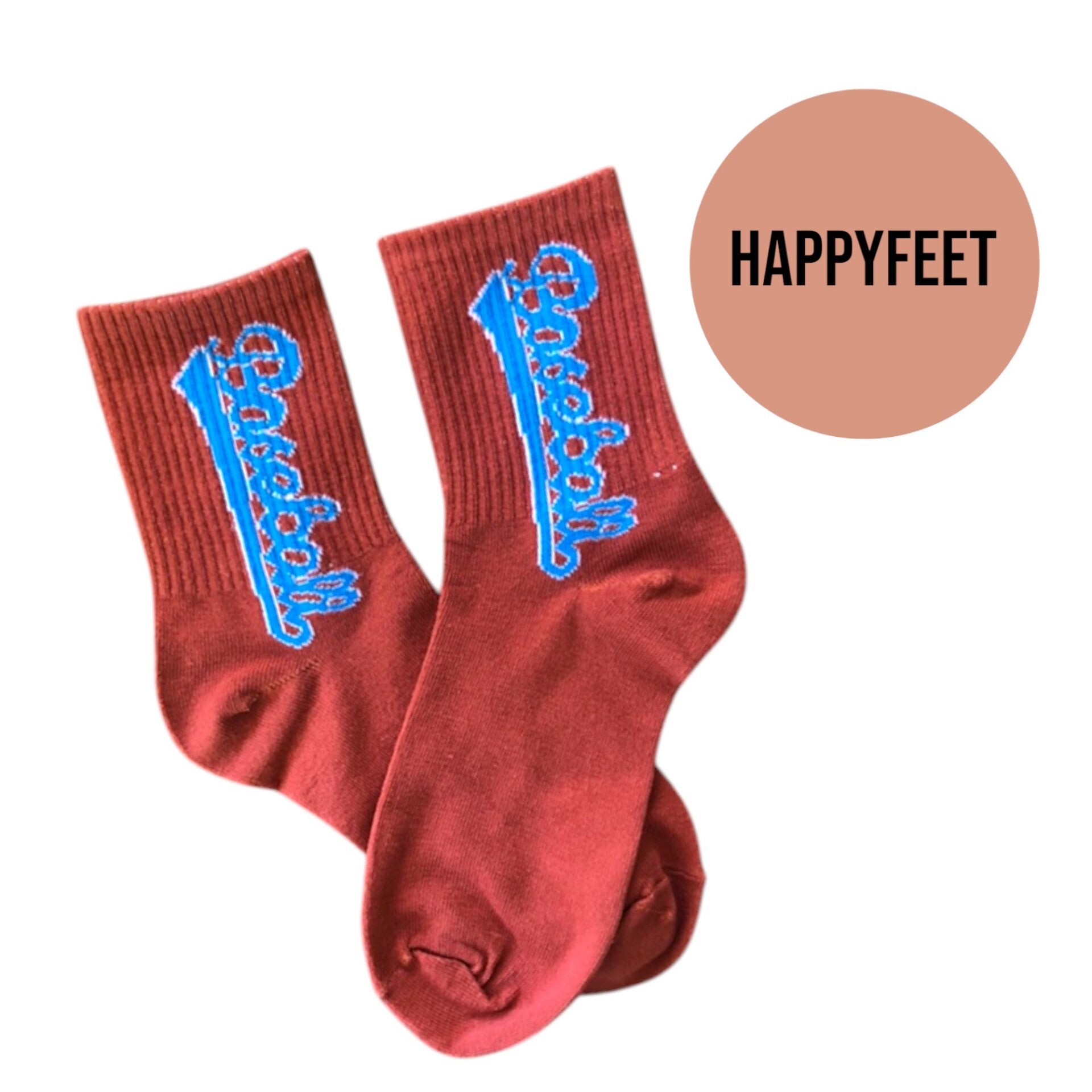 Strømper med tekst "Baseball"