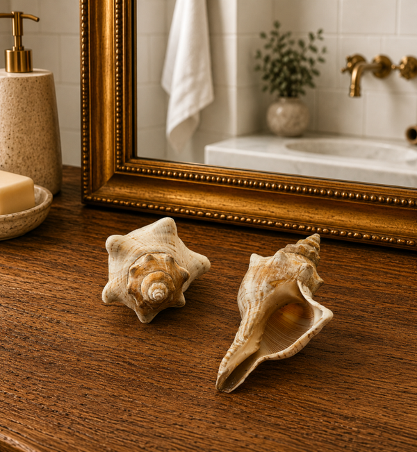 Stribet fox conch skal
