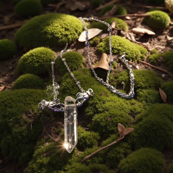 Krystal i hænder 4 cm