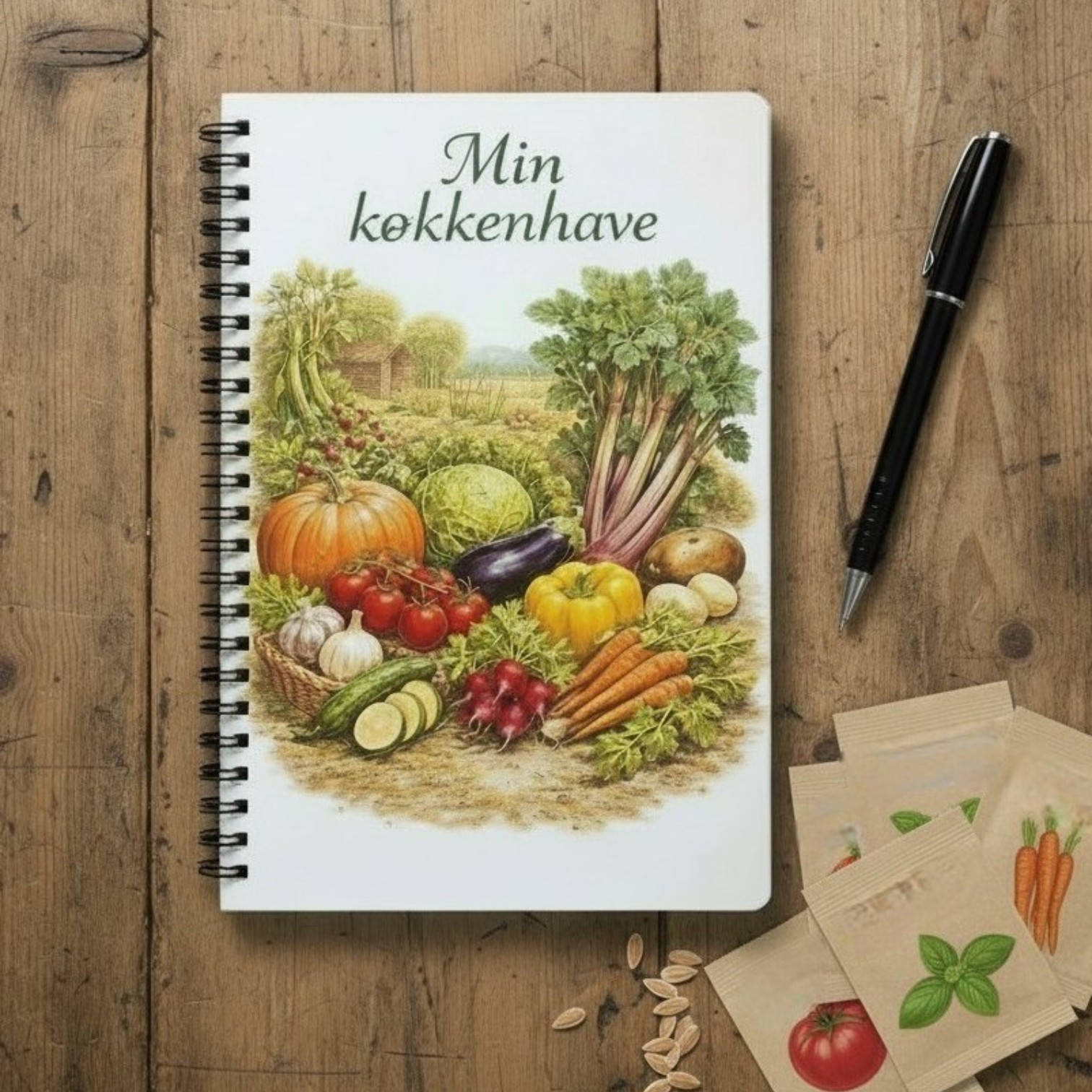 Notesbog - min køkkenhave