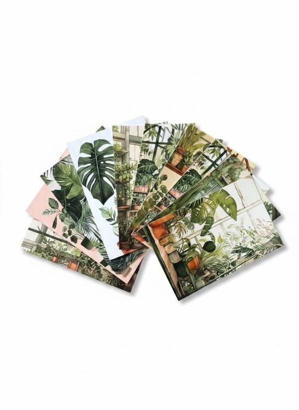 Postkort i pakker af 5 stk. Planter