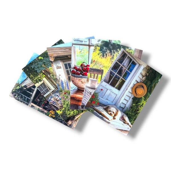 Postkort med natur/have