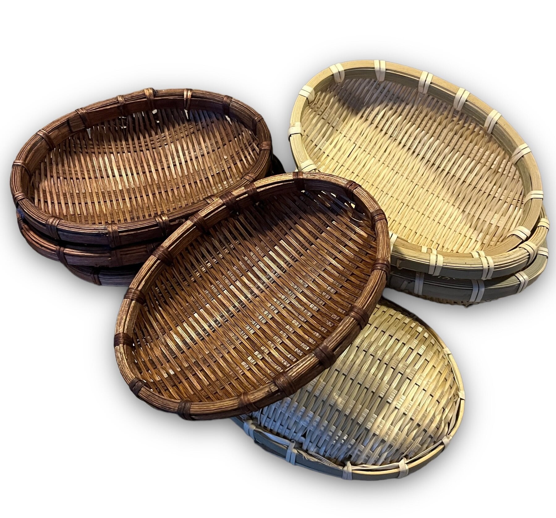 Flotte flettede små skåle til sæbe, smykker eller andet