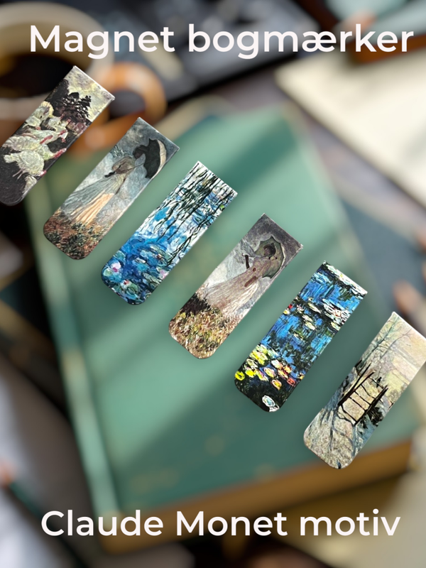 Magnet bogmærke - monet kunstmotiv