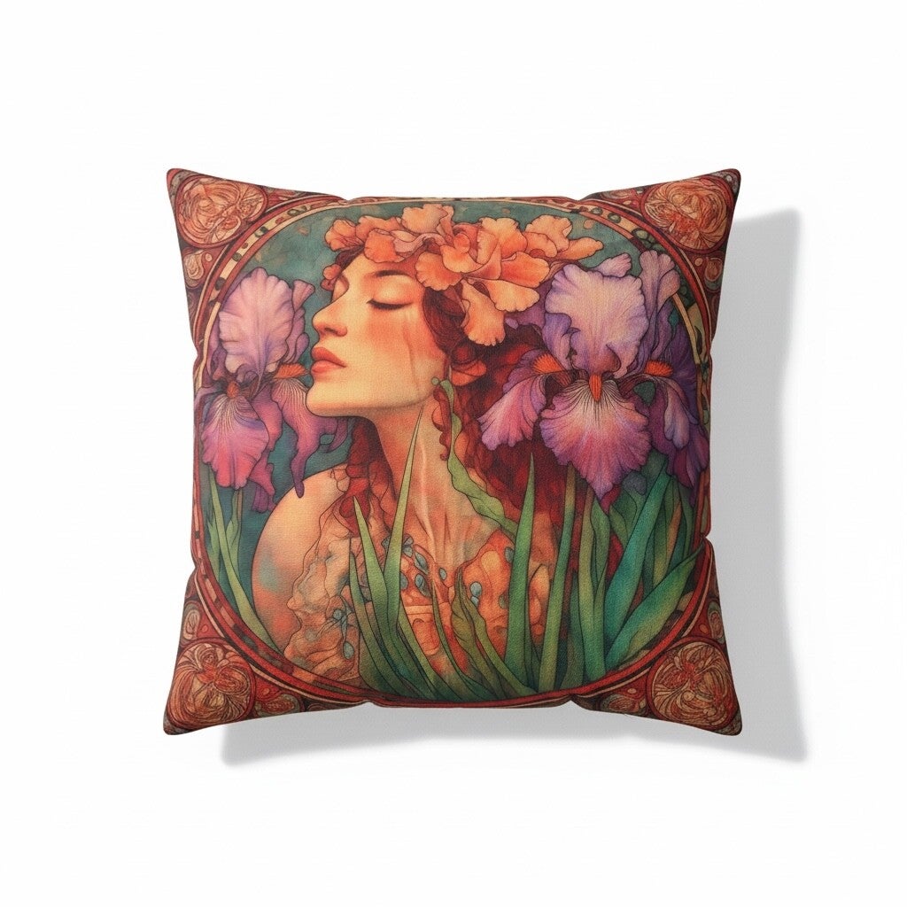 Pudebetræk med Mucha motiv