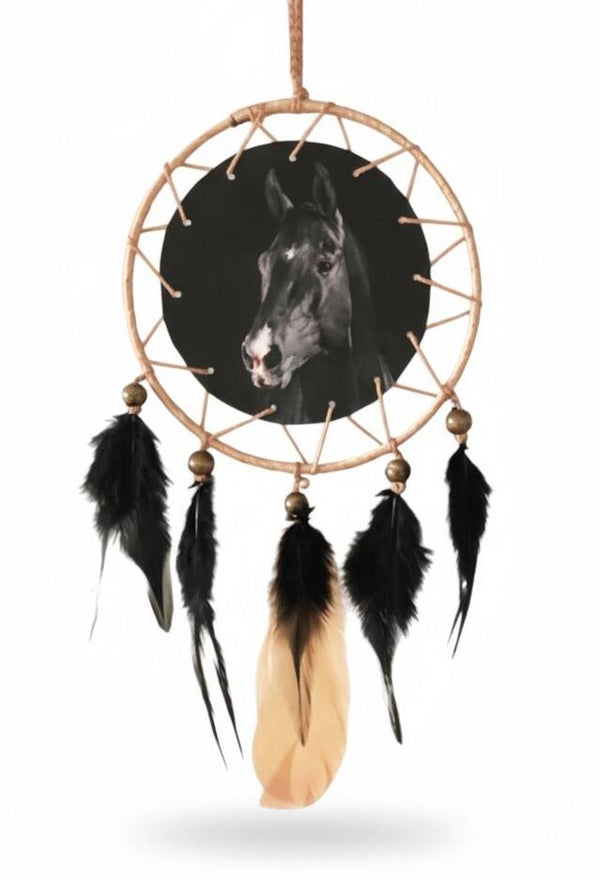 Mandala drømmefanger med hest