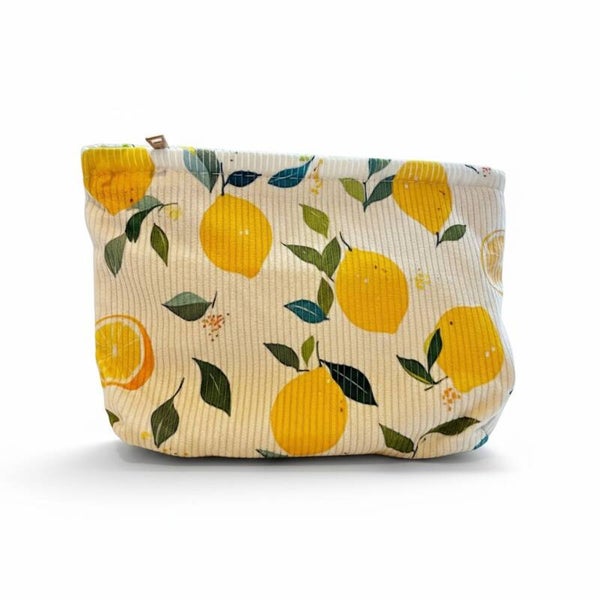 Toilettaske med citroner
