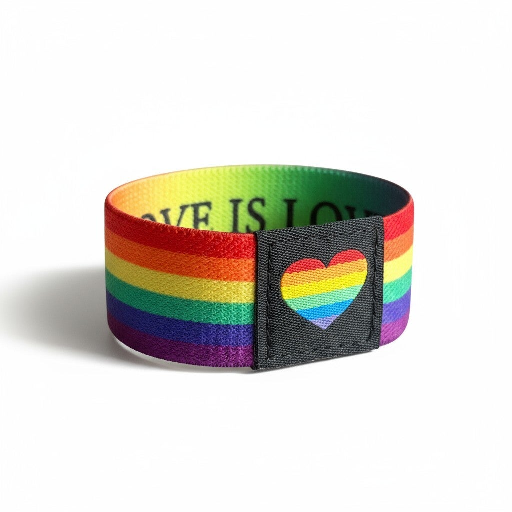 Regnbuefarvet armbånd