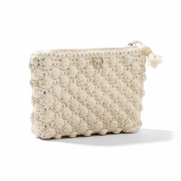 Håndlavet hæklet boble kosmetikpung