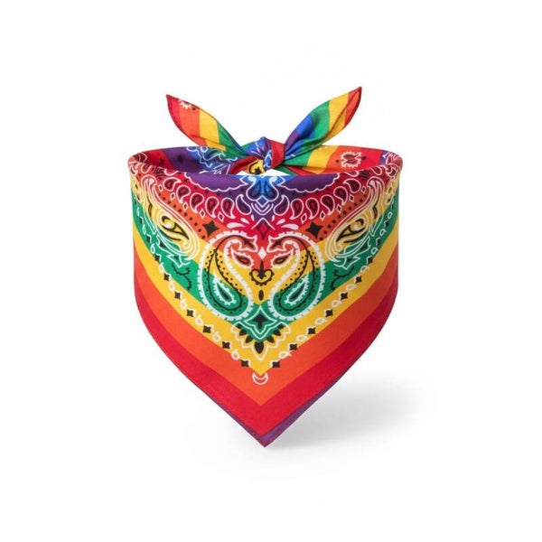 Regnbuefarvet bandana