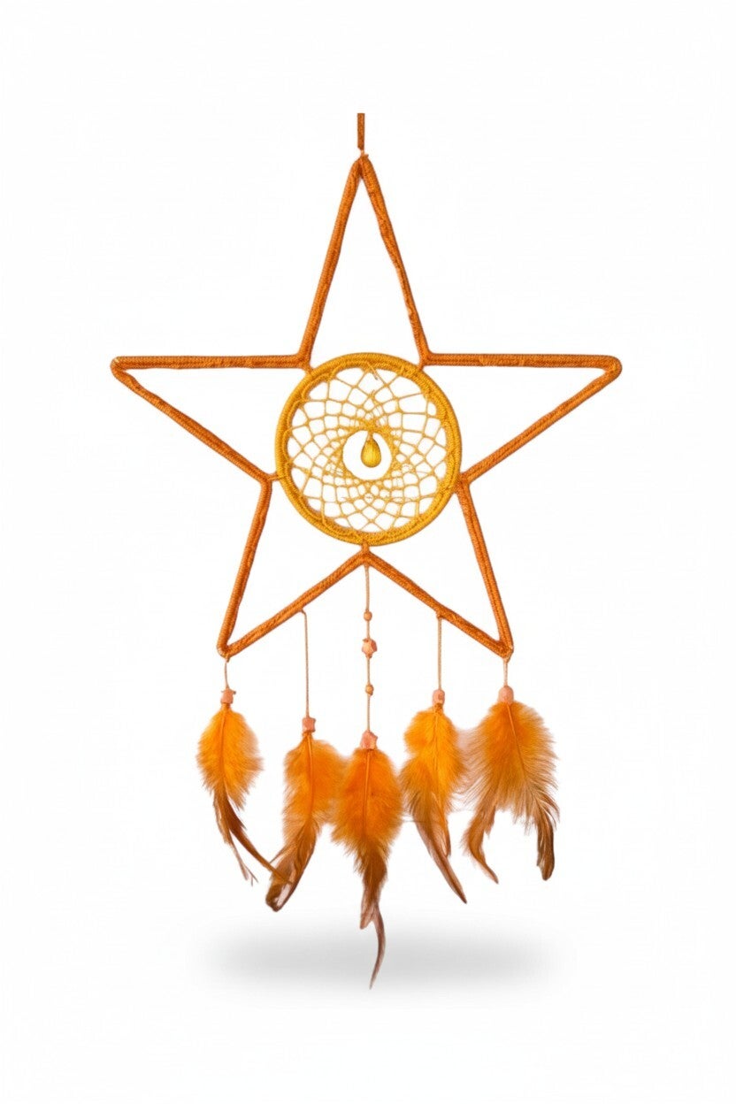 Orange stjerne drømmefanger