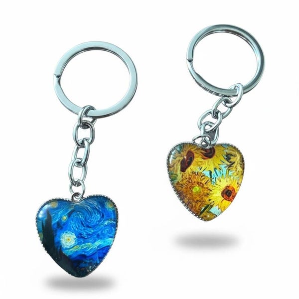Nøglering med Van Gogh motiv