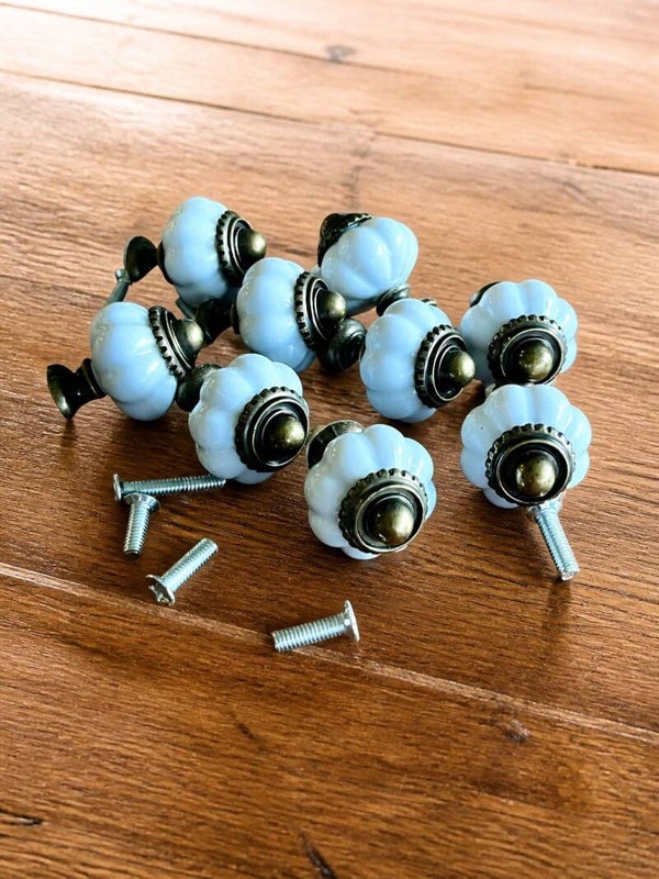 Små porcelæns knopper/greb