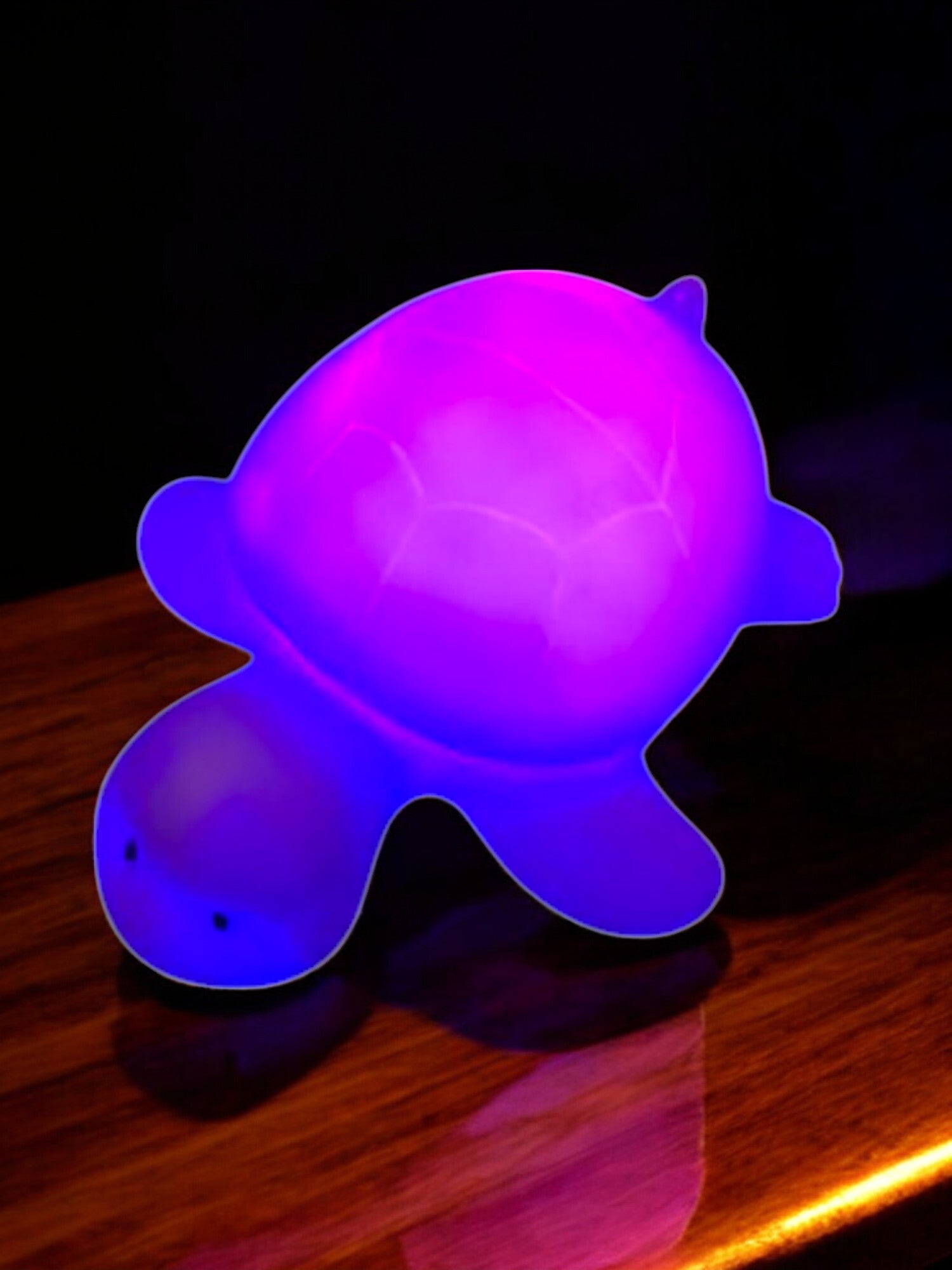 Lille skildpadde som skifter farve