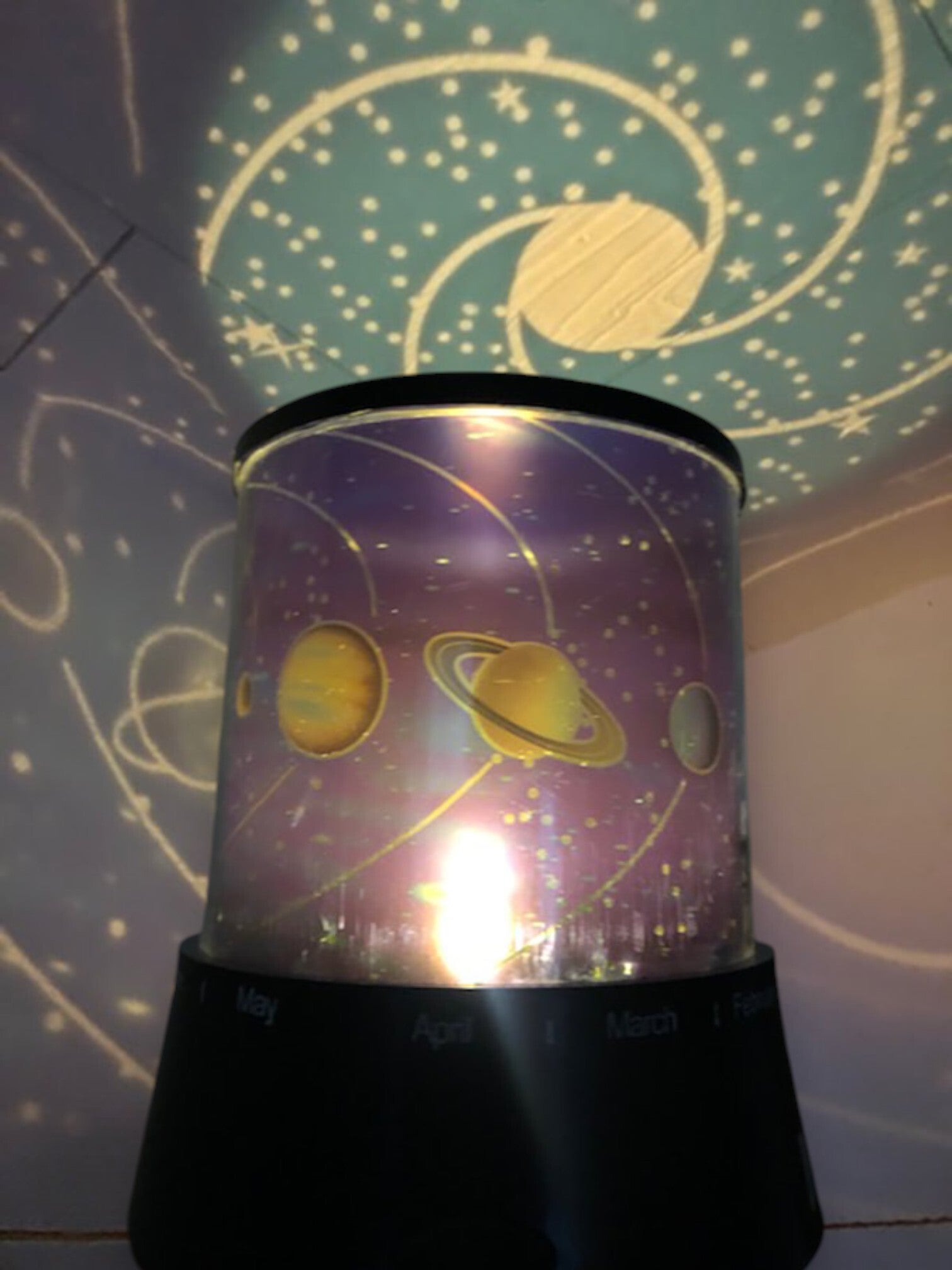 Projektor med universet