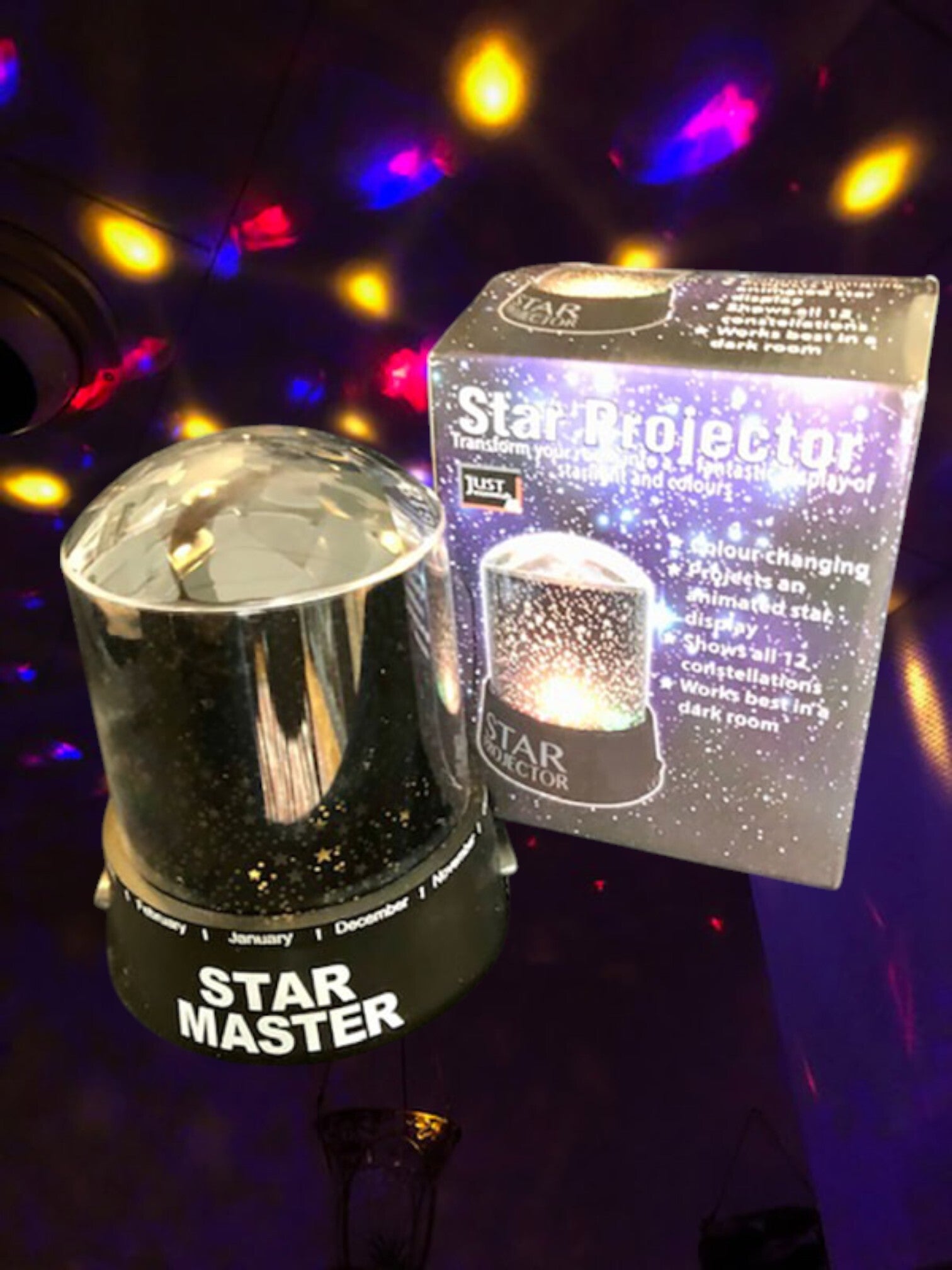 Projektor med stjerner