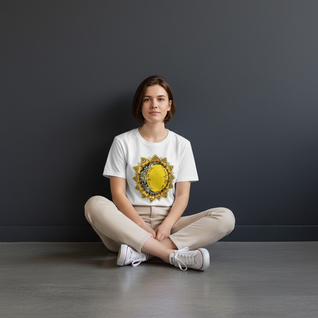 "Love by the moon, live by the sun" t-shirt