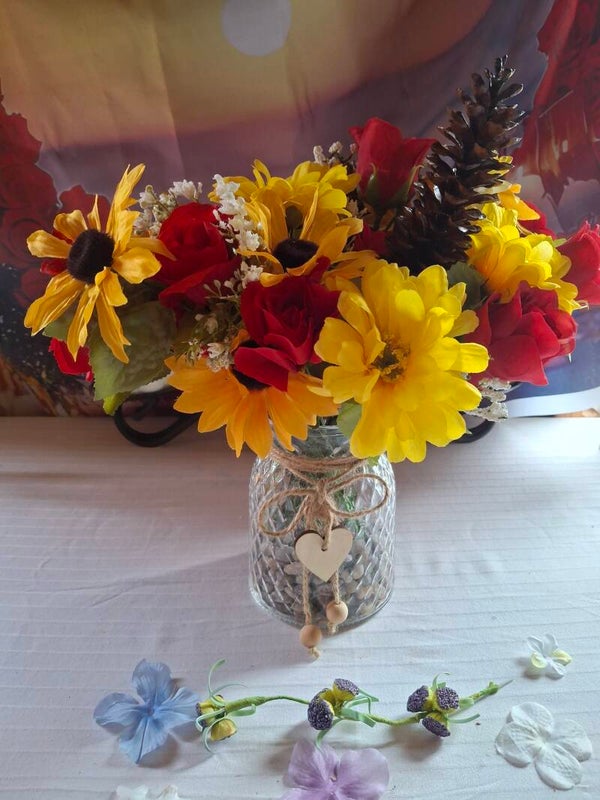 #17 Red Roses & Black-eyed susans Bouquet