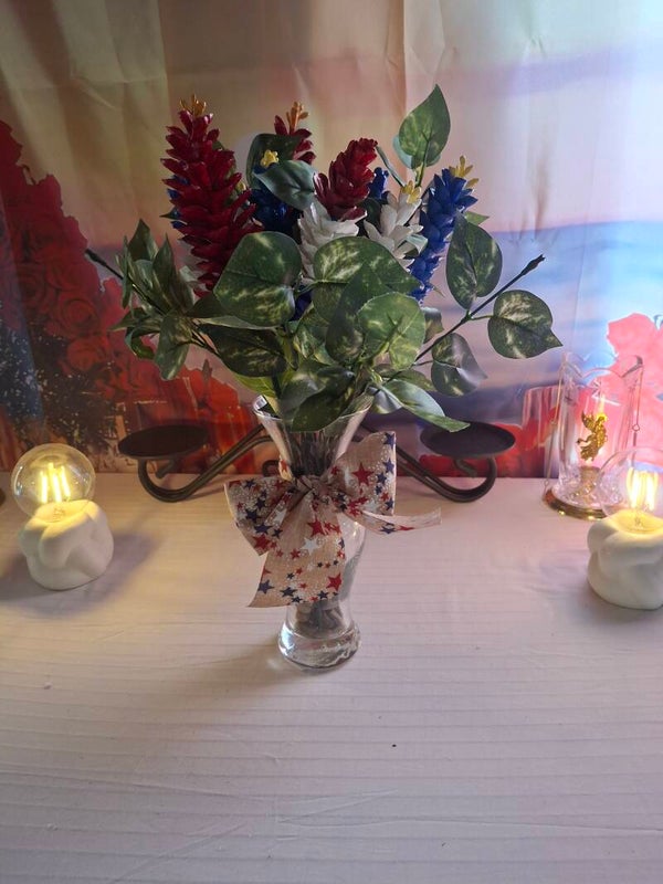 #31 Small Patriotic Pine Cone Arrangement