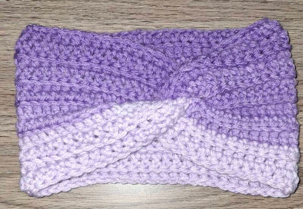 H #2 Purple ombre headband/ear warmer