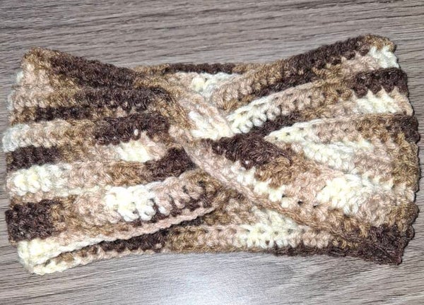 H #3 Brown Ombre Ear Warmer/ Headband