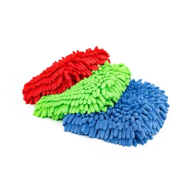 Knobby Microfiber Chenille Mitt - 2 Pack