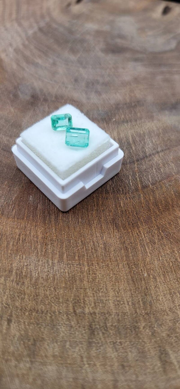 Smaragd Paar 0,95 Ct.