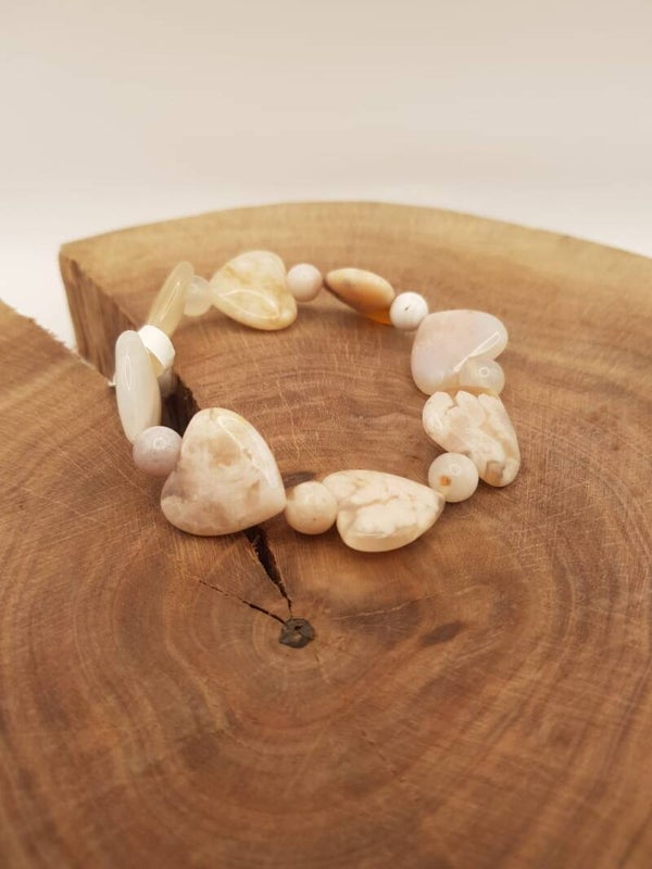 Armband aus Blumenachat