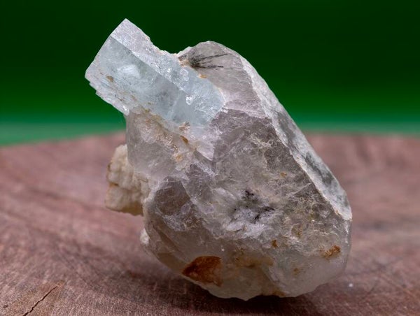 Aquamarin auf Rauchquarz