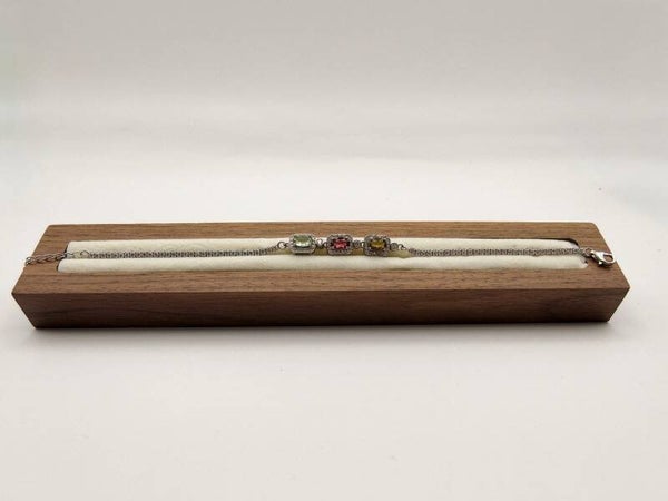 Elegantes Turmalin-Armband aus Silber