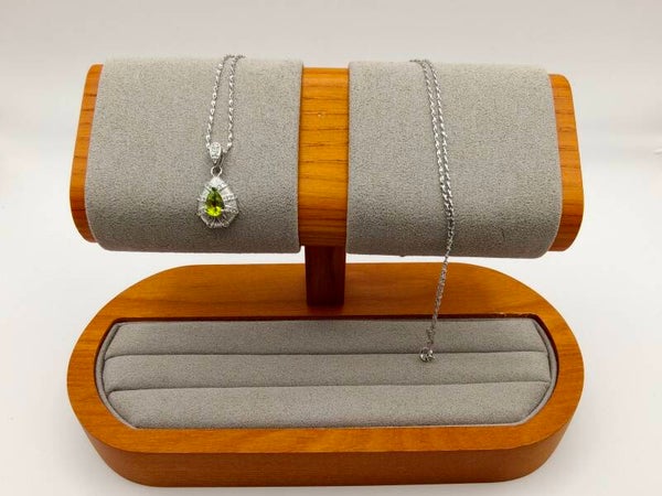 Peridot-Kette aus Silber