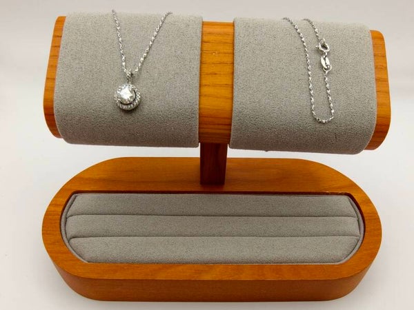 Moissanit-Kette aus Silber