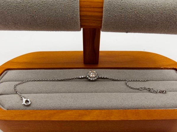 Elegantes Moissanit-Armband aus Silber