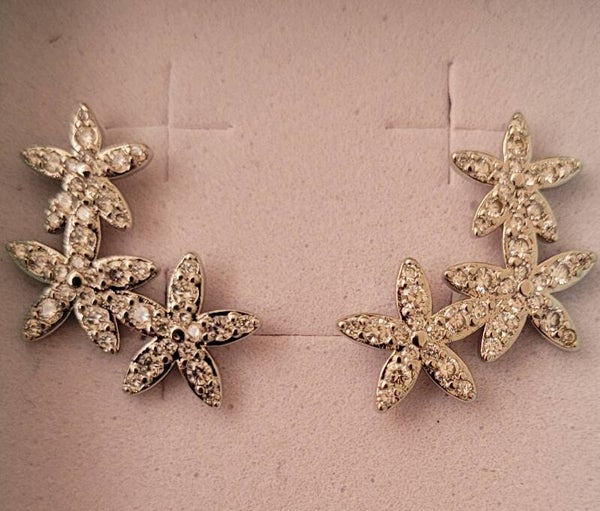 Boucles d'oreilles en Argent motifs étoiles