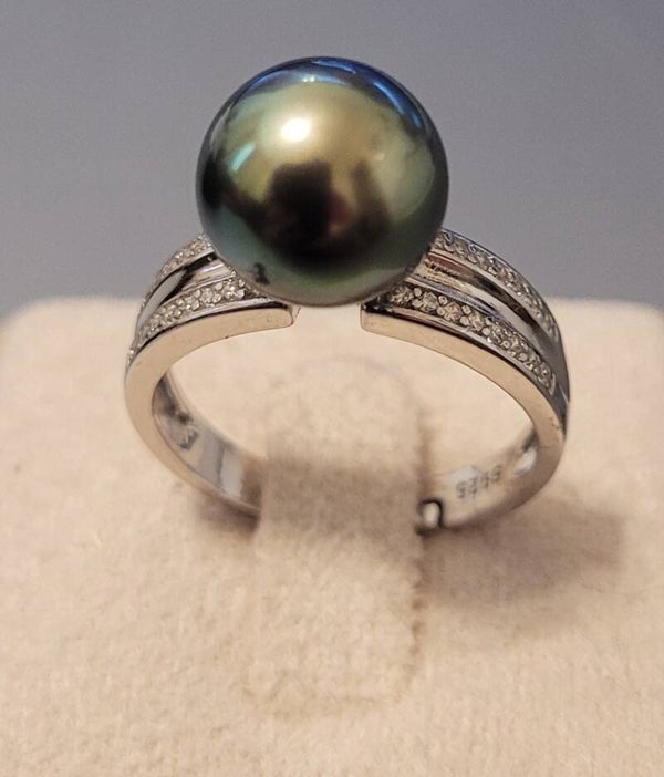 Bague en argent 925 réglable perde tahiti