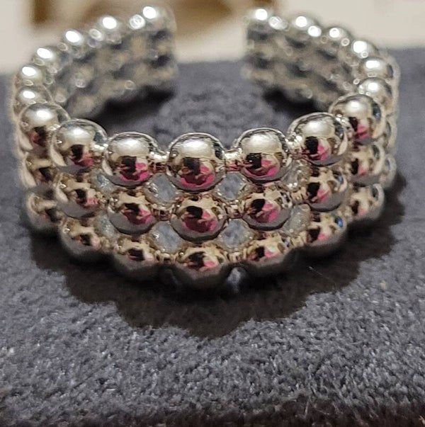 Bague en argent ajustable