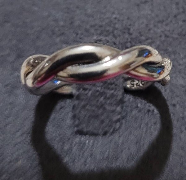 Bague en argent ajustable