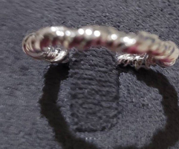 Bague en argent ajustable