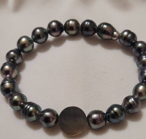 Bracelet perles de tahiti
