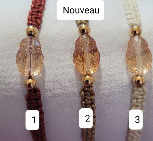 Bracelet tressé ajustable purecrystal