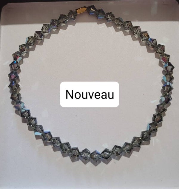 Bracelet extensible purecrystal black diamond AB