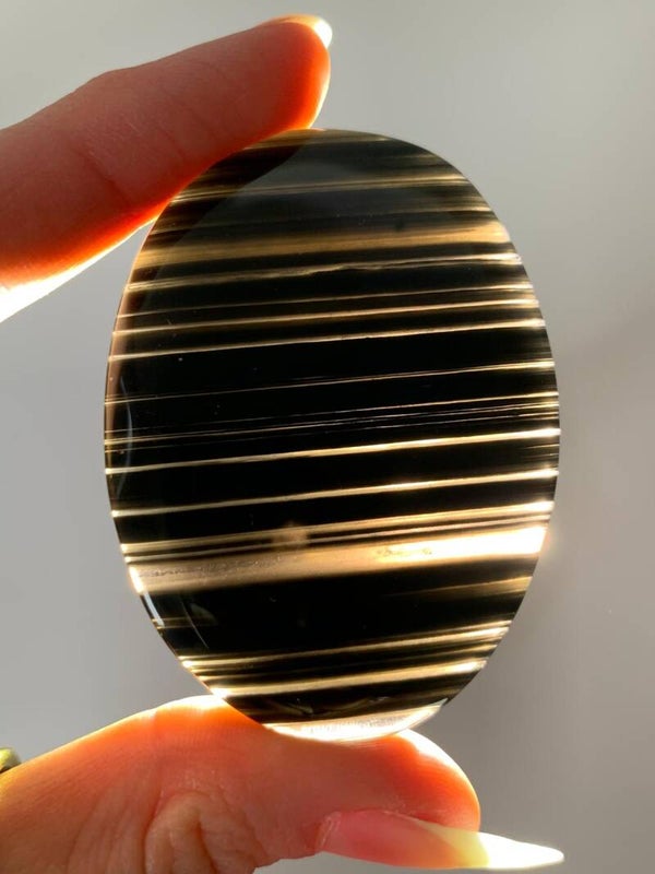 Lace obsidiaan palmsteen