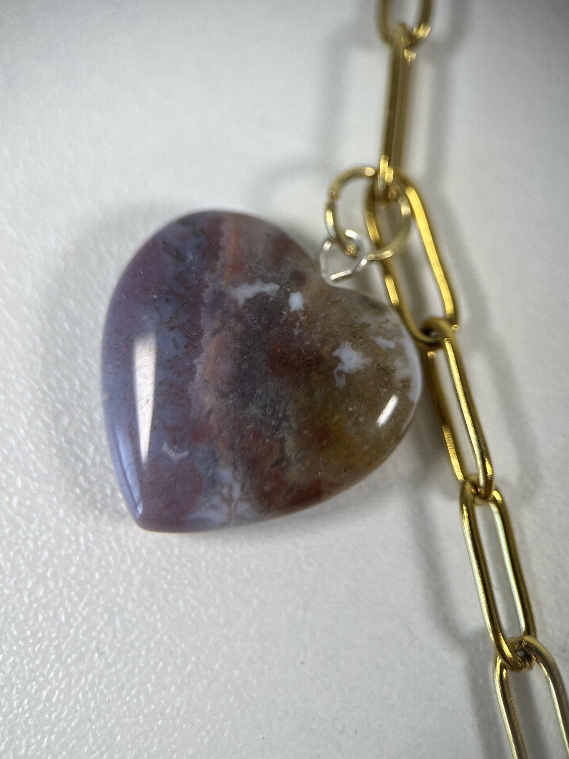 India agaat gouden ketting