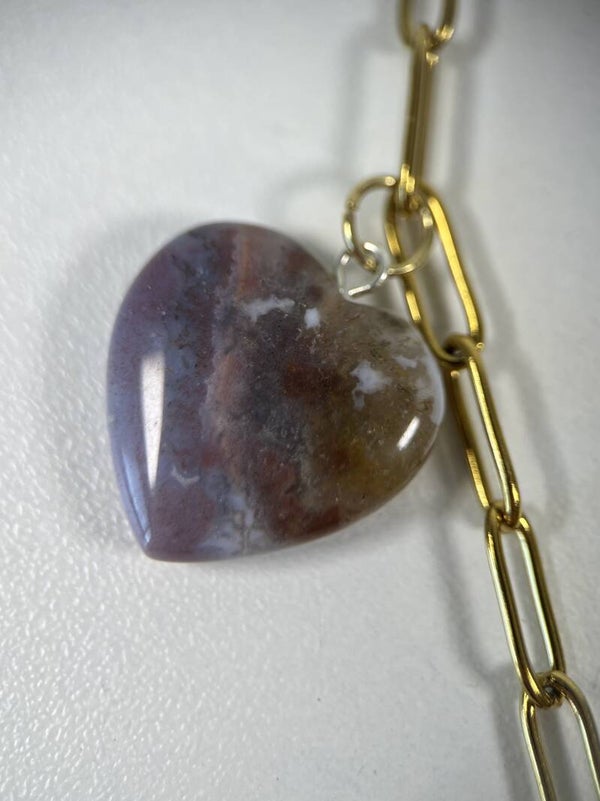 India agaat gouden ketting