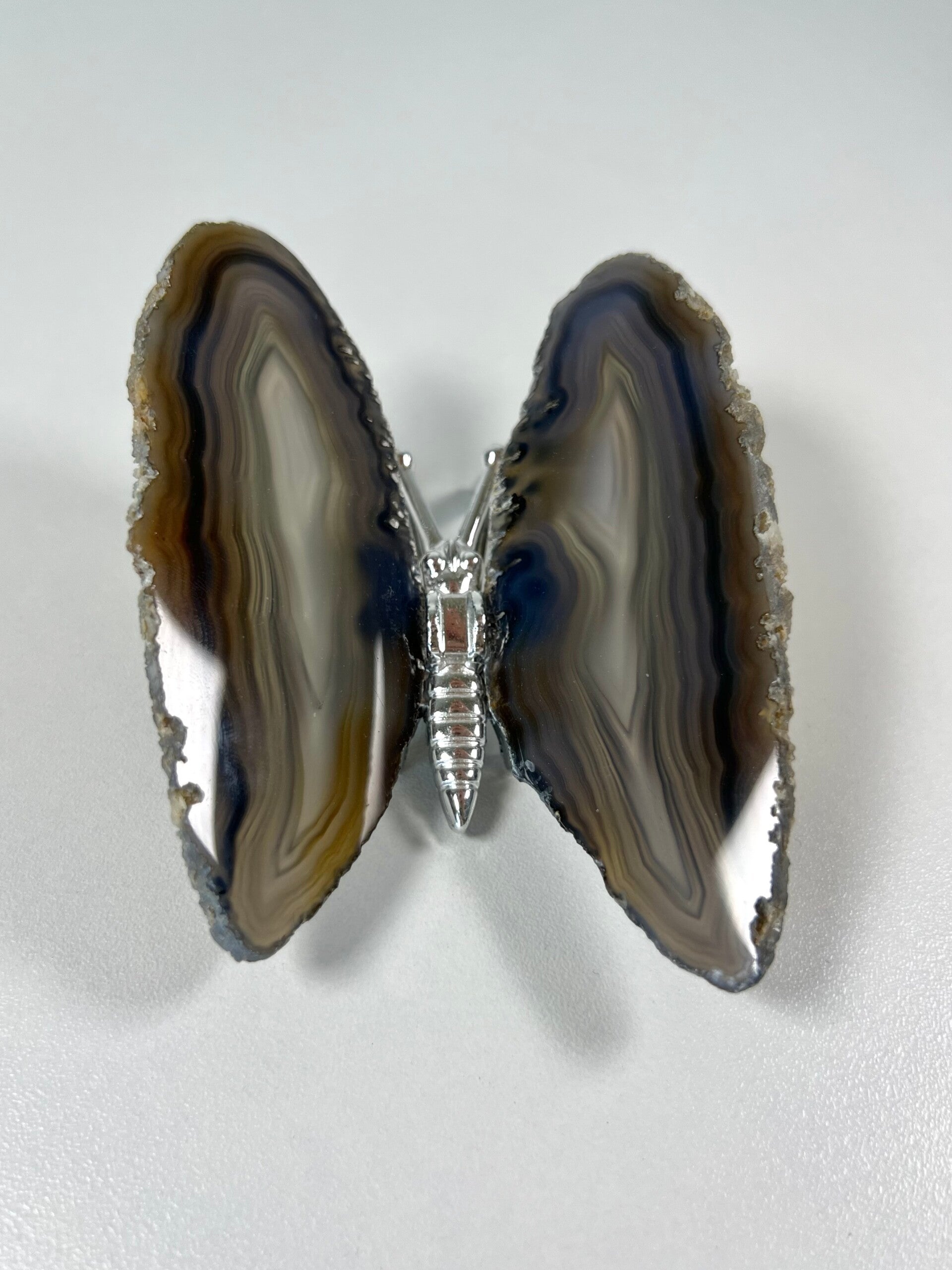Agaat vlinder zilver