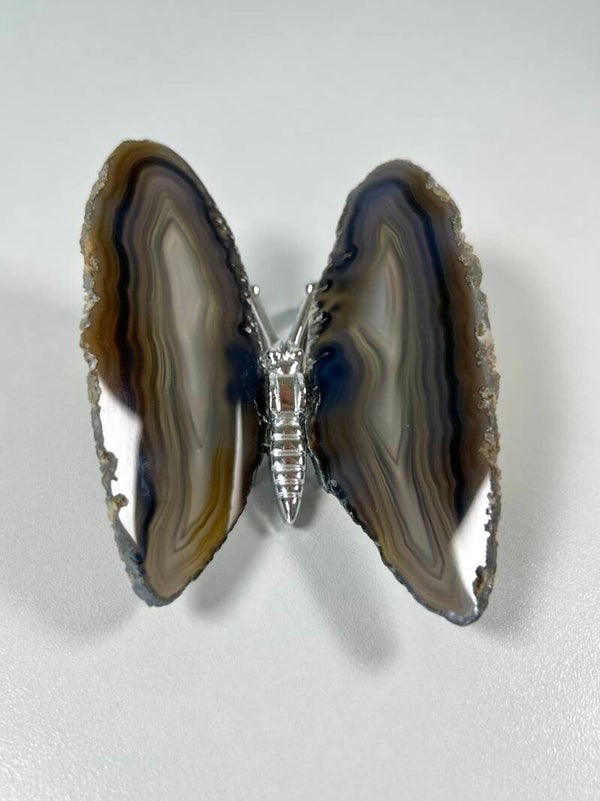 Agaat vlinder zilver