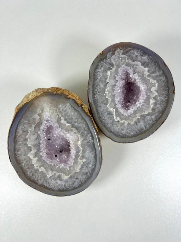 Agaat geode paar