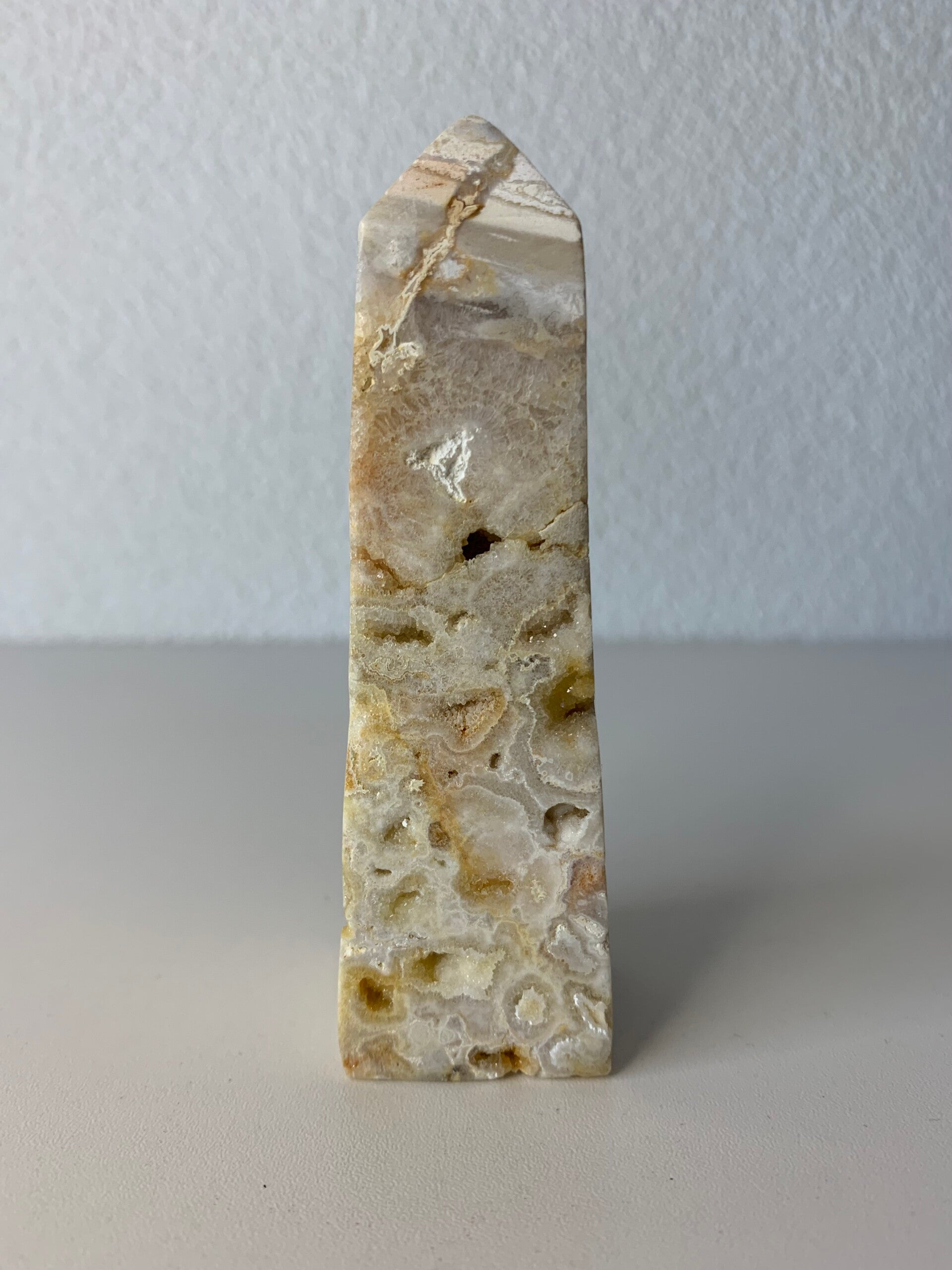 Crazy lace agaat obelisk