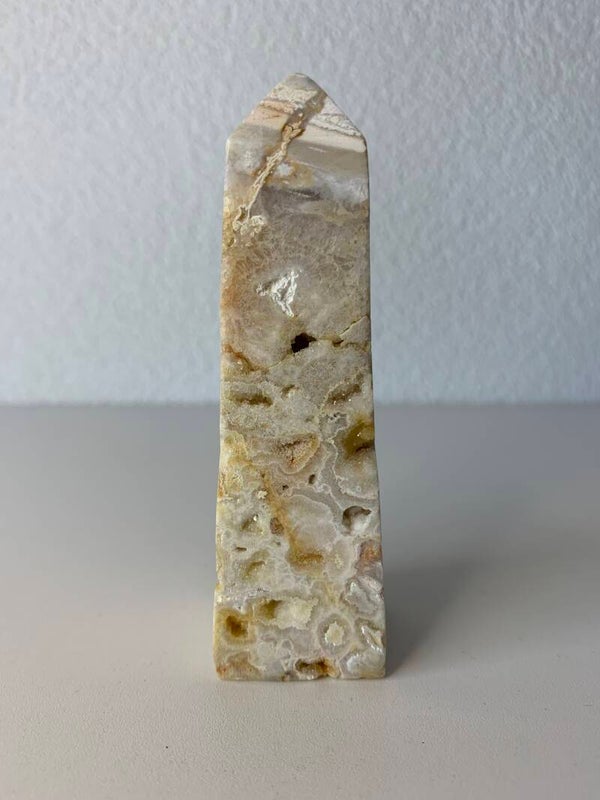 Crazy lace agaat obelisk