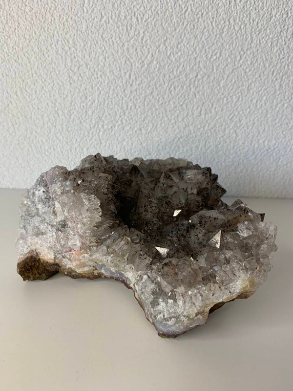 Kwarts met goethiet cluster